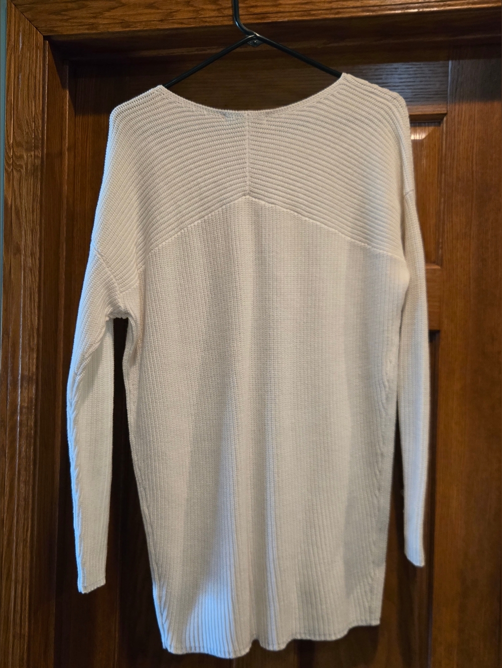 Liz Claiborne Cream Ribbed Knit Sweater Top - Picture 14 of 14